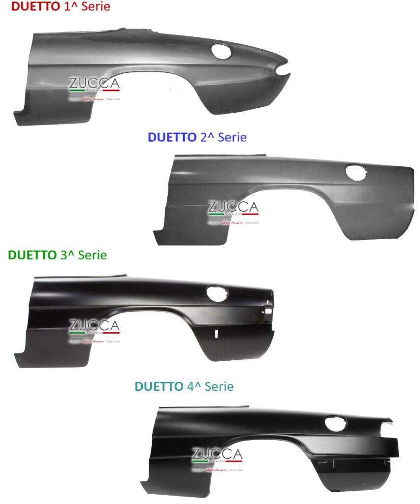 Passa Ruota Interno Parafango Post Dx Duetto Dal Al