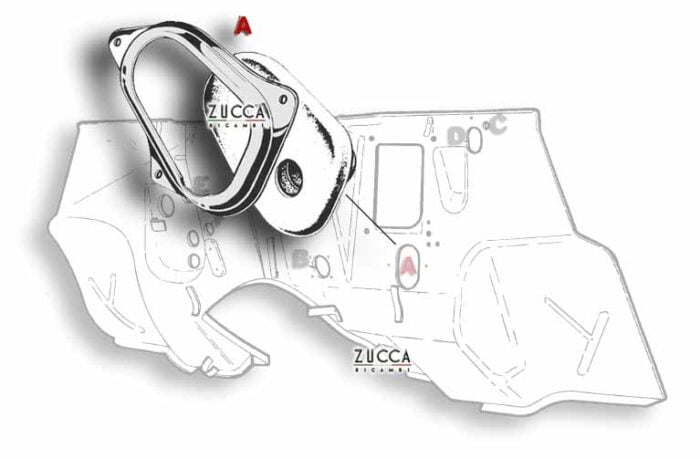 Guida Piantone sterzo 1° serie Alfa Romeo Schema