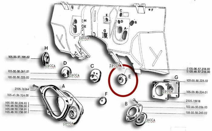 Guida Tubo Riscaldamento - Alfa Romeo 105 - scheda