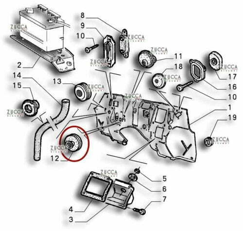 Guida Tubo riscaldamento Alfa Romeo Serie 115 schema