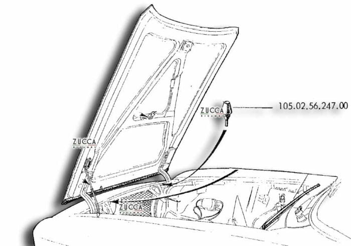 Tassello Cofano Alfa Romeo Schema cofano