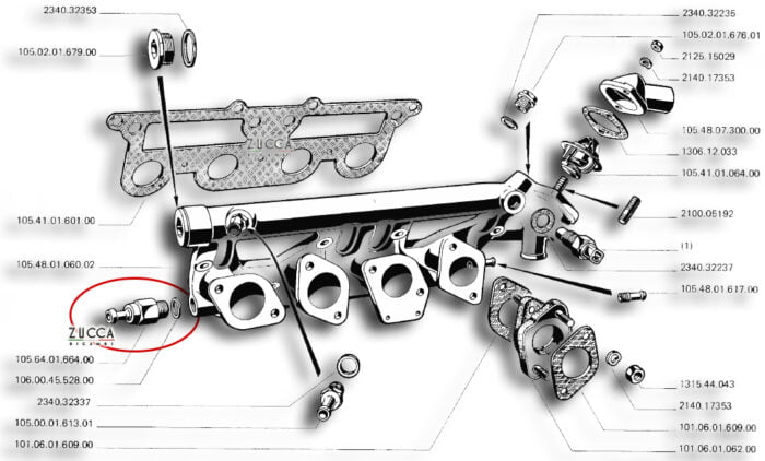 Valvola di ritegno Servofreno Alfa Romeo - SCHEMA