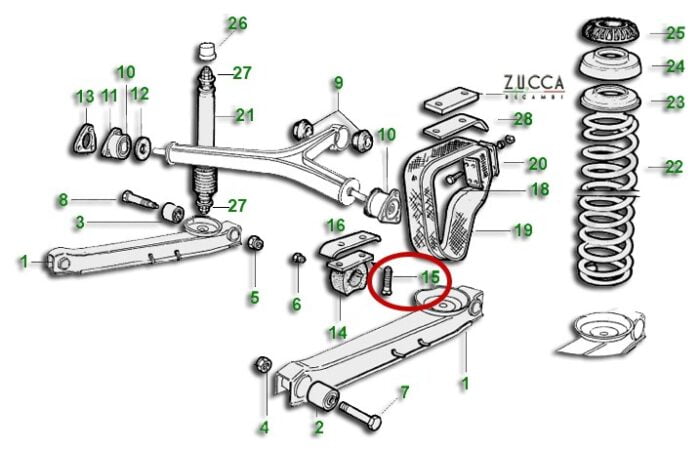 Bulloni Fissaggio - Tampone Fine Corsa (Serie 750 / 101 / 105 / 115) "INOX"