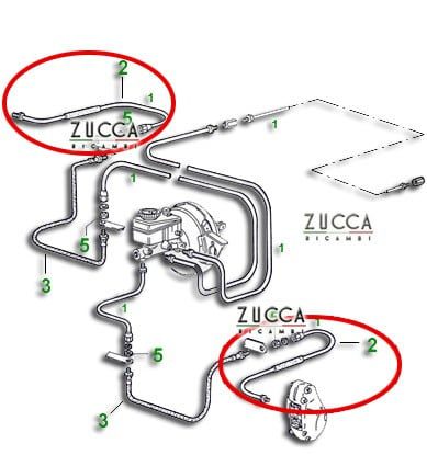 Tubo Freno Rigido Ant. (105 / 115 - 1.750 cc / 2.000 cc)