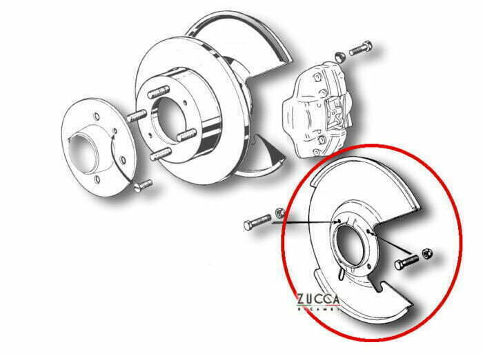 schema protezione disco 1750 2000 dx Alfa Romeo