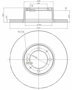 SCHEMA-Disco-Freno-272mm-Anteriore-Alfa-Romeo