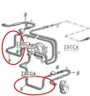 Schema Tubo-Freno-Anteriore-Serie-750-101-106-105-115