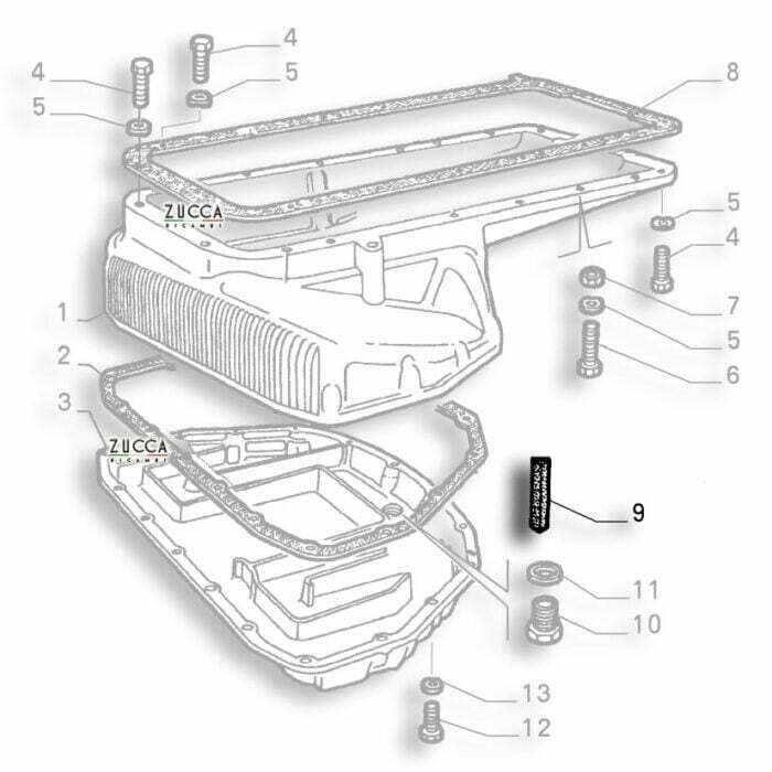 Schema Guarnizione T Coppa Olio Alfa Romeo Serie 105-115