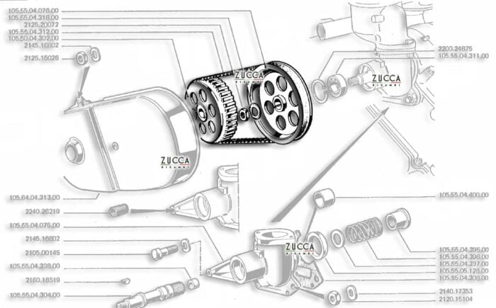 Cinghia iniezione Meccanica SPICA per Alfa Romeo - SCHEMA