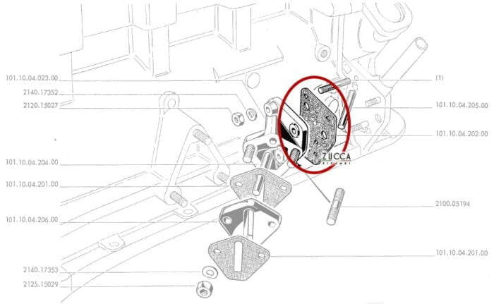 Guarnizione Supporto Pompa Carburante - SCHEMA