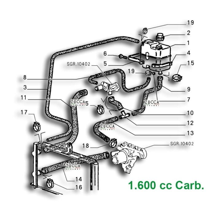 Schema Vaso Espansione DUETTO 4 - 1600 cc