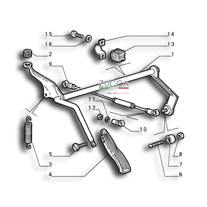 testine acceleratore SCHEMA - Alfa Romeo