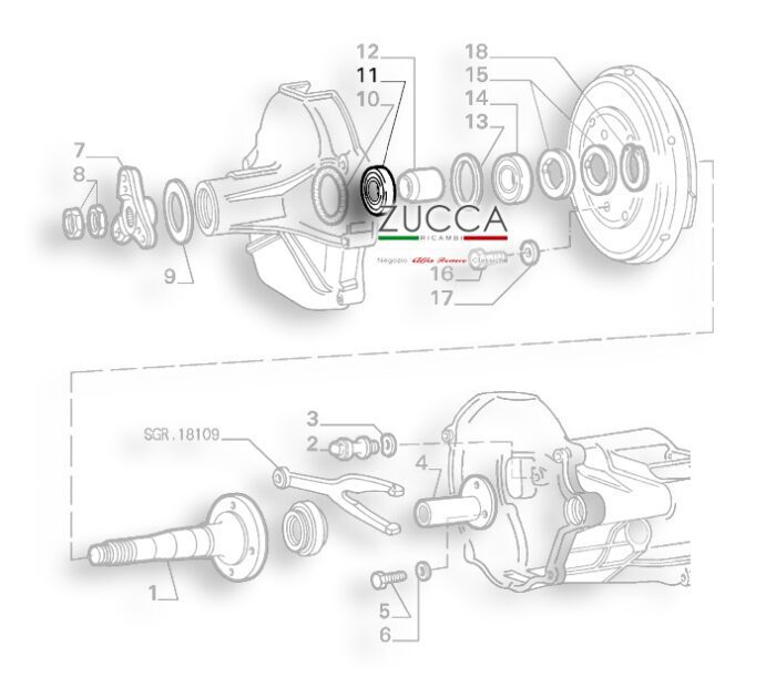 Cuscinetto Albero Primario Alfa Romeo 116-162