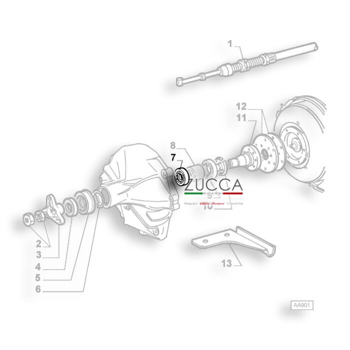 Cuscinetto su Cambio Automatico Alfa Romeo 116-162