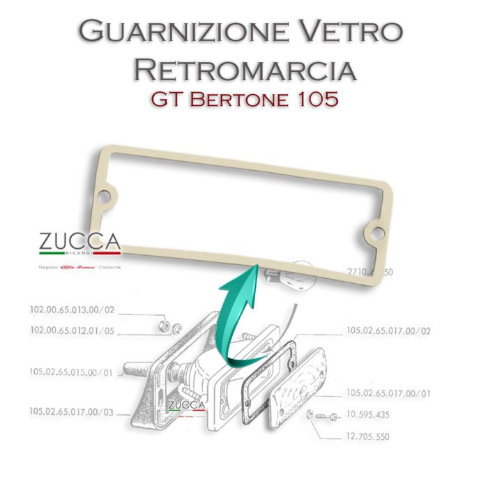 Fanalino Retromarcia Solo Guarnizione Gt Bertone Zucca