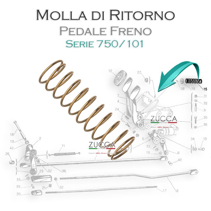 Molla di Ritorno - Pedale Freno (Serie: 750/101)