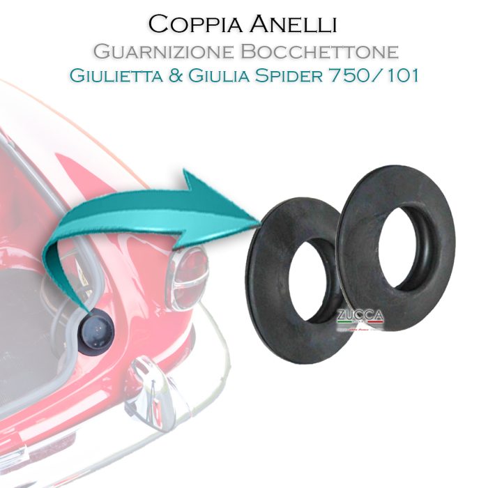 Bocchettone Rifornimento – Coppia Anelli Guarnizione (Giulietta & Giulia - Spider 750/101)